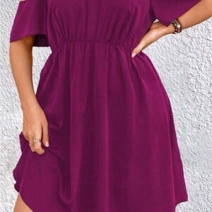 Elegant Purple Women's Dress
